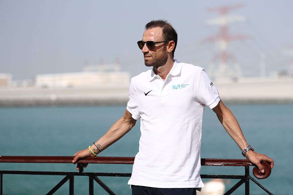 Alejandro Valverde (Movistar) stays cool