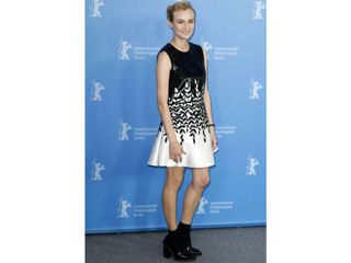 Diane Kruger wears a Giambatista Valli dress at the Better Angels photocall..