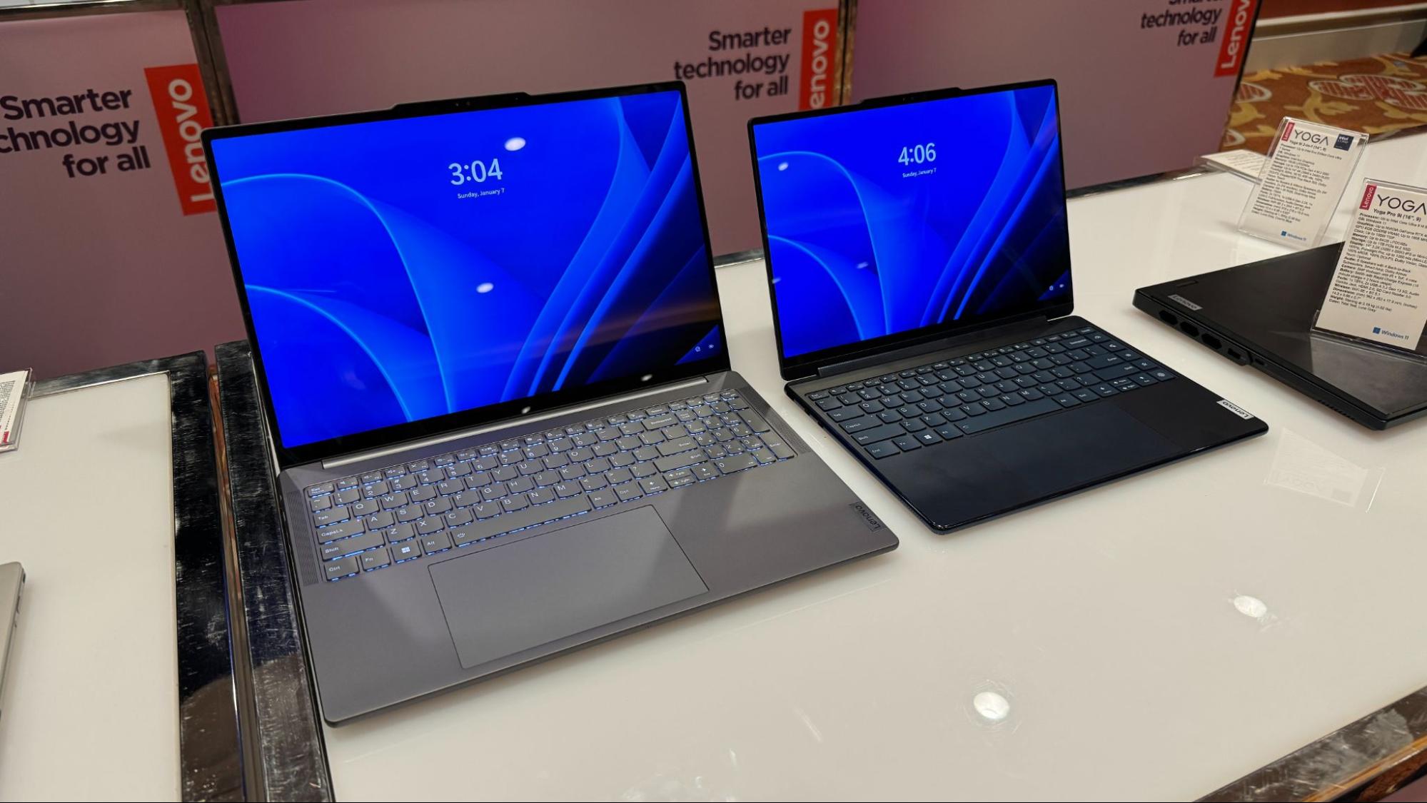 Lenovo's Slims and Yogas get Intel and AMD refreshes at CES 2024 with new  chips.