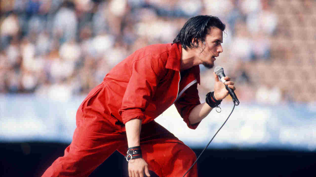 Faith No More&amp;rsquo;s Mike Patton performing onstage in 1992