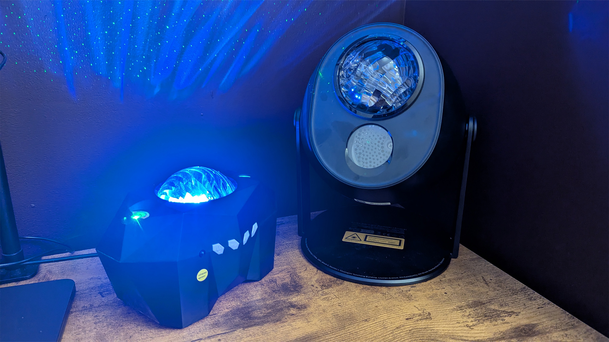 Cadrim Star Projector next to the Govee Star Projector