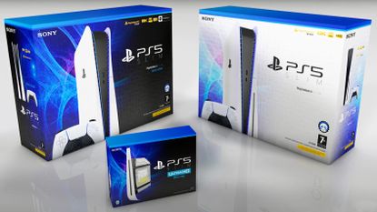 PS5 Slim and PS5 Slim Digital Edition consoles in white colorways