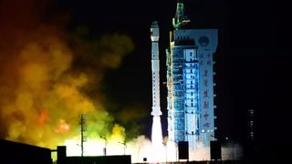 A Long March 4C lifts off from Jiuquan carrying the L-SAR 01A satellite.