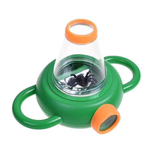 Beautyflier 1 Small Insect Magnifier Bug Magnifying Viewers With 5x Magnification Power and Handle for Children Kids Living Field Adventure Insert Collection Case Nature Exploration