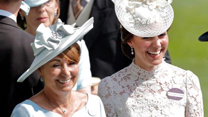 Catherine, Duchess of Cambridge and her mother Carole Middleton attend day 1 of Royal Ascot