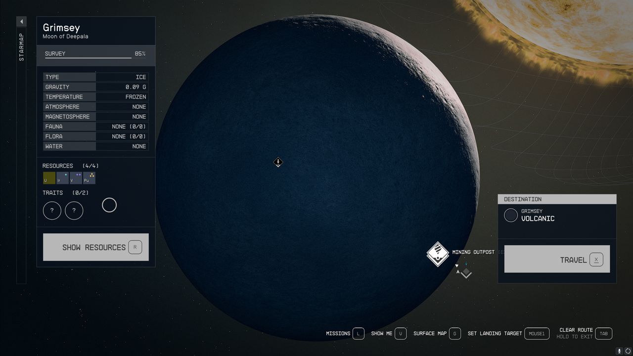 Starfield scanning