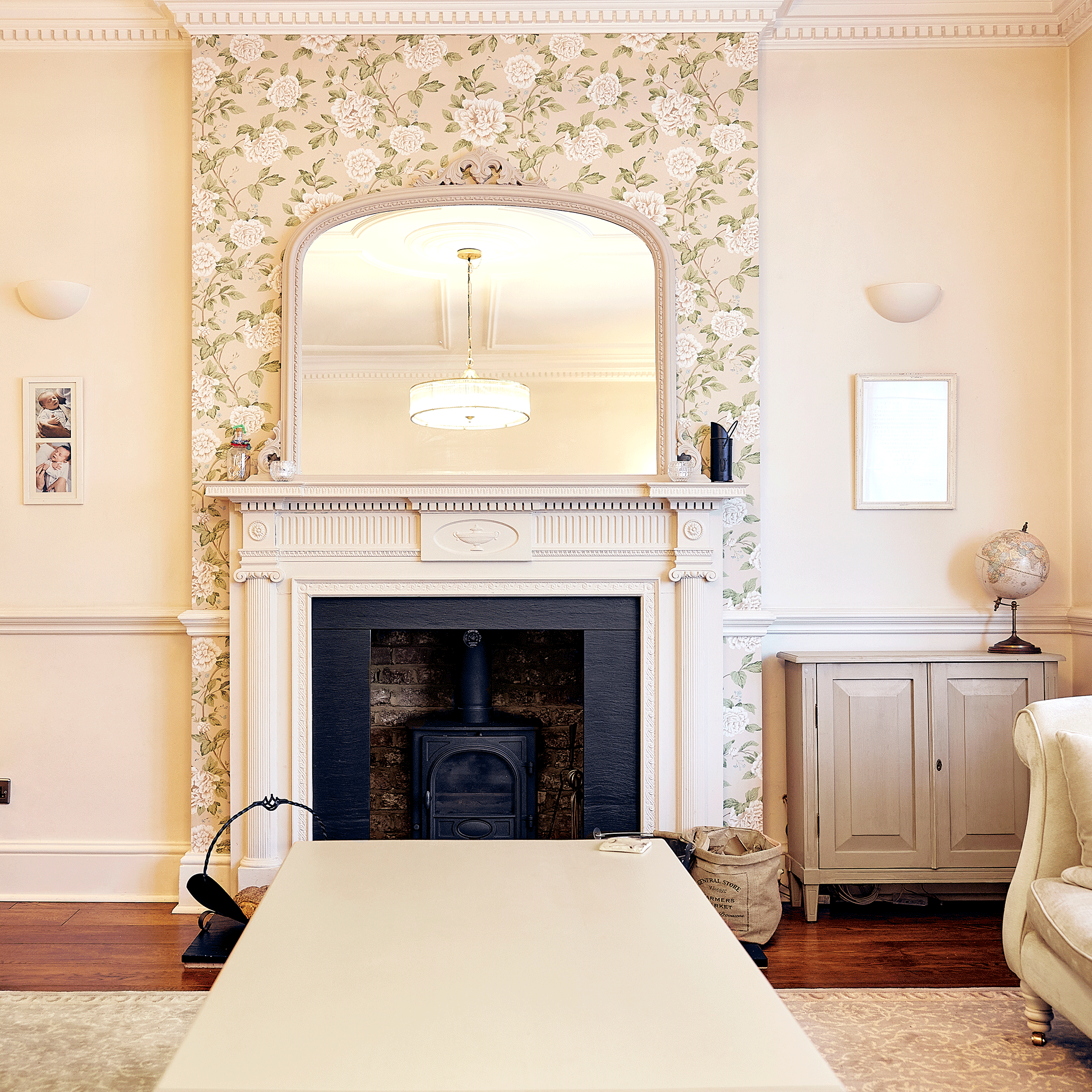 Kimberly Walsh blue living room