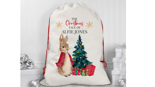 Personalised Rabbit Christmas Stocking