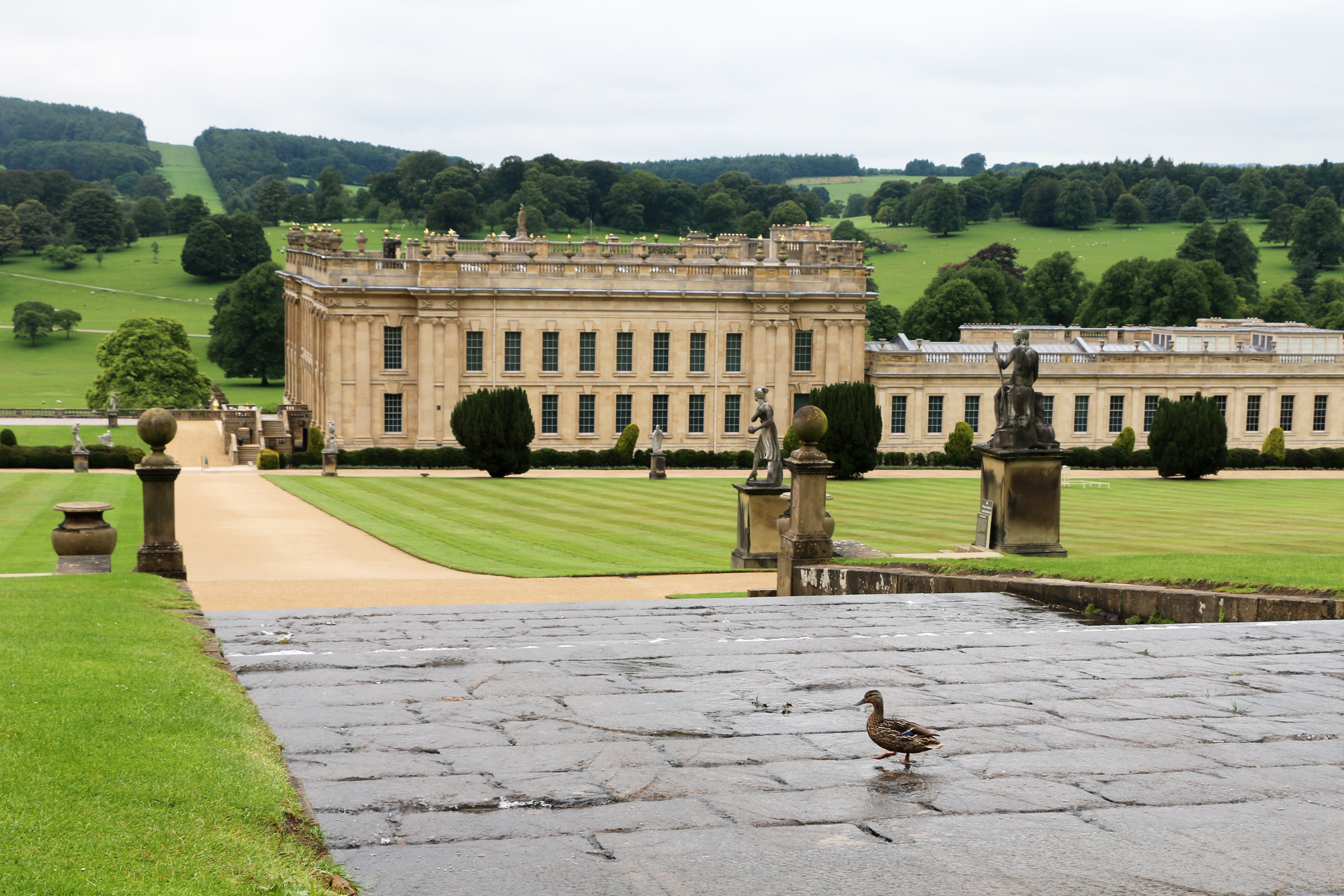 Images of the Cascade — a water feature at Chatsworth