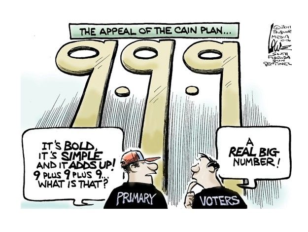 Adding up Cain&amp;#039;s tax plan