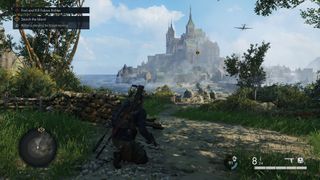 Best video game architecture; an ornate French castle on the seashore