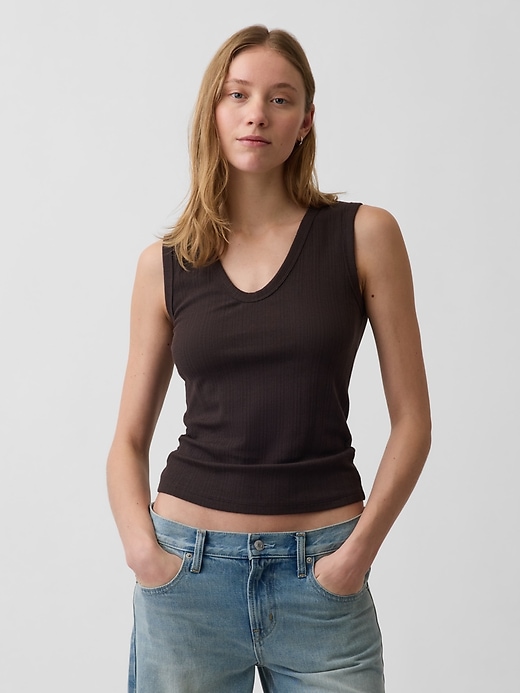 modern rib tank top