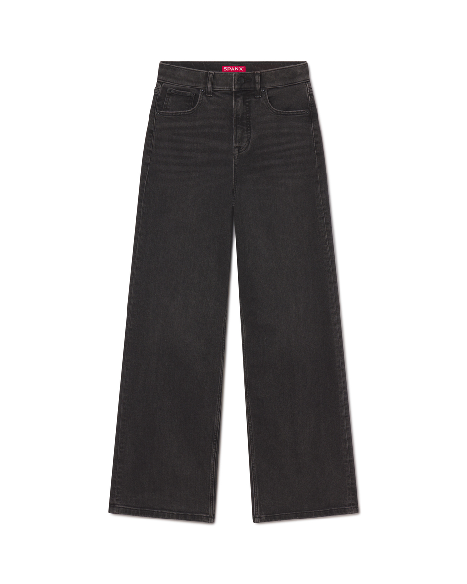 Spanx, Wide Leg Jeans in Carbon