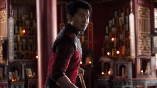 Simu Liu prepares to fight in Marvel's Shang-Chi movie