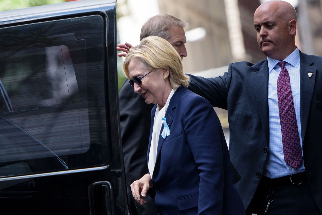 Hillary Clinton in New York on Sept. 11, 2016