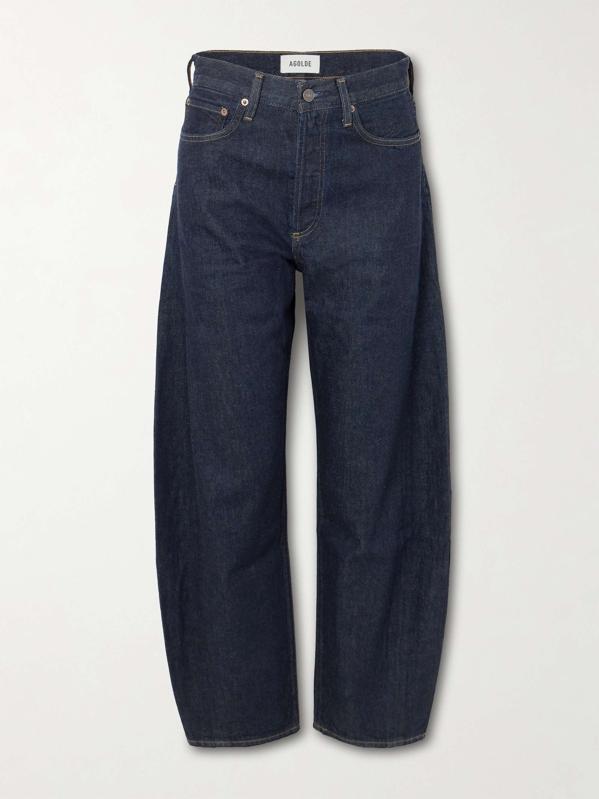 Luna Pieced High-Waist Tapered Jeans