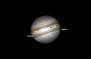 Double and Triple Shadow Transit on Jupiter, Jan. 23-24, 2015
