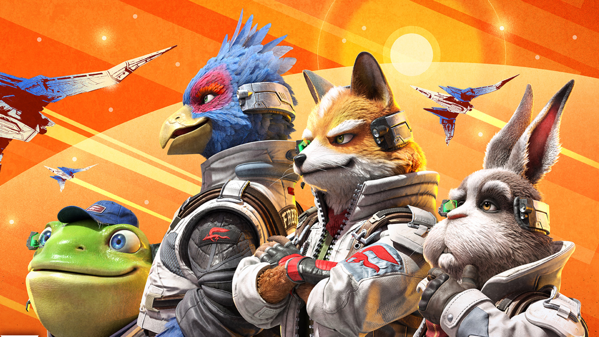 Star Fox Key Art showing the main characters