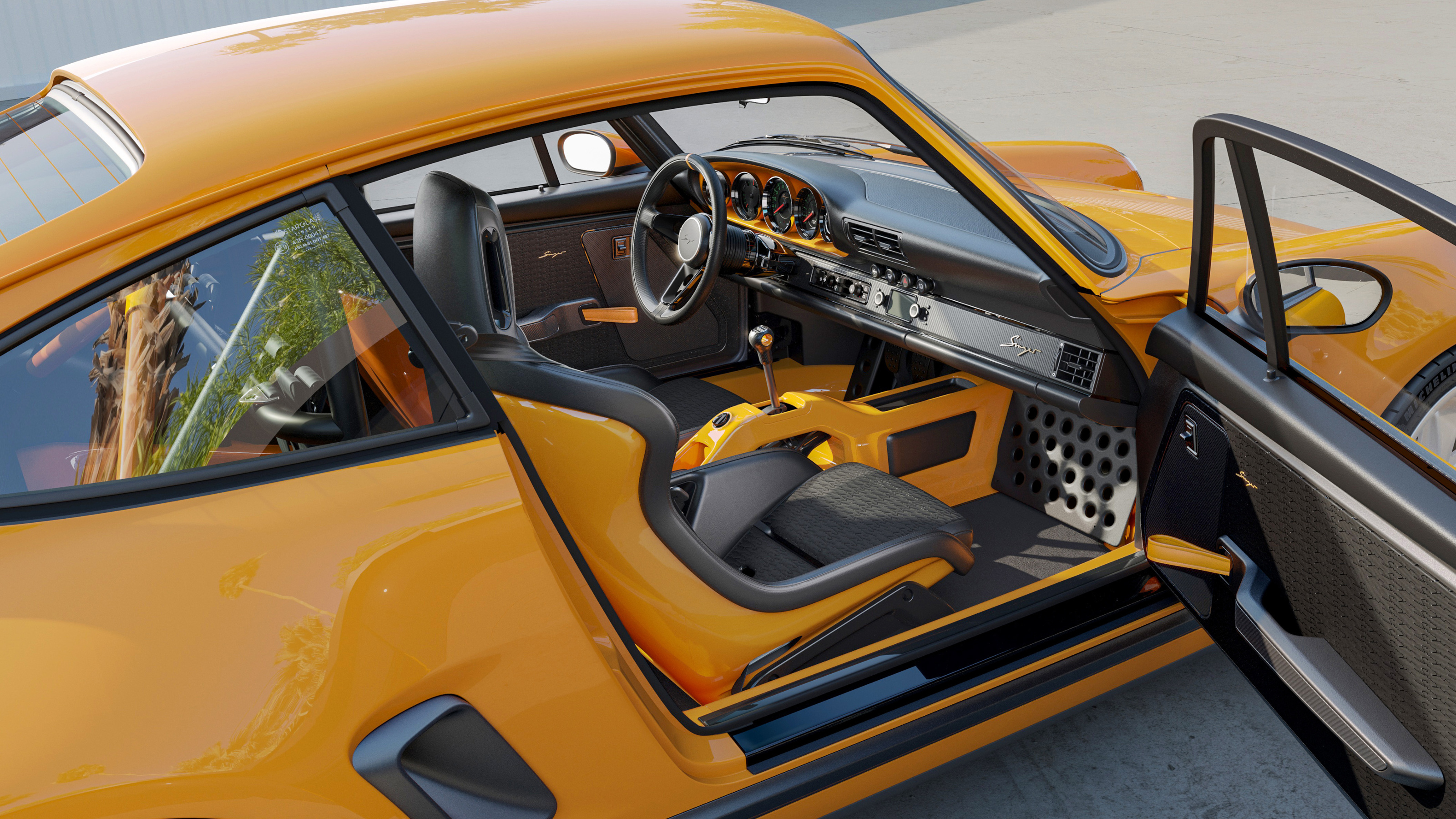 The interior of the Porsche 911 Carrera Coupe Reimagined by Singer