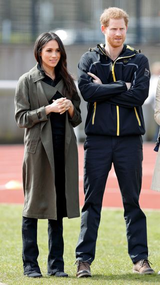 Meghan Markle alongside Prince Harry at the 2018 Invictus Games.