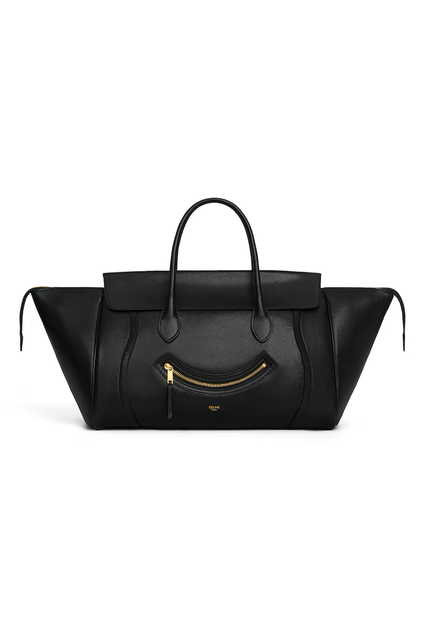 Medium Smiling New Luggage in Supple Shiny Lambskin