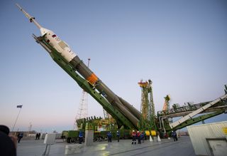 Soyuz TMA-15M Spacecraft Raising