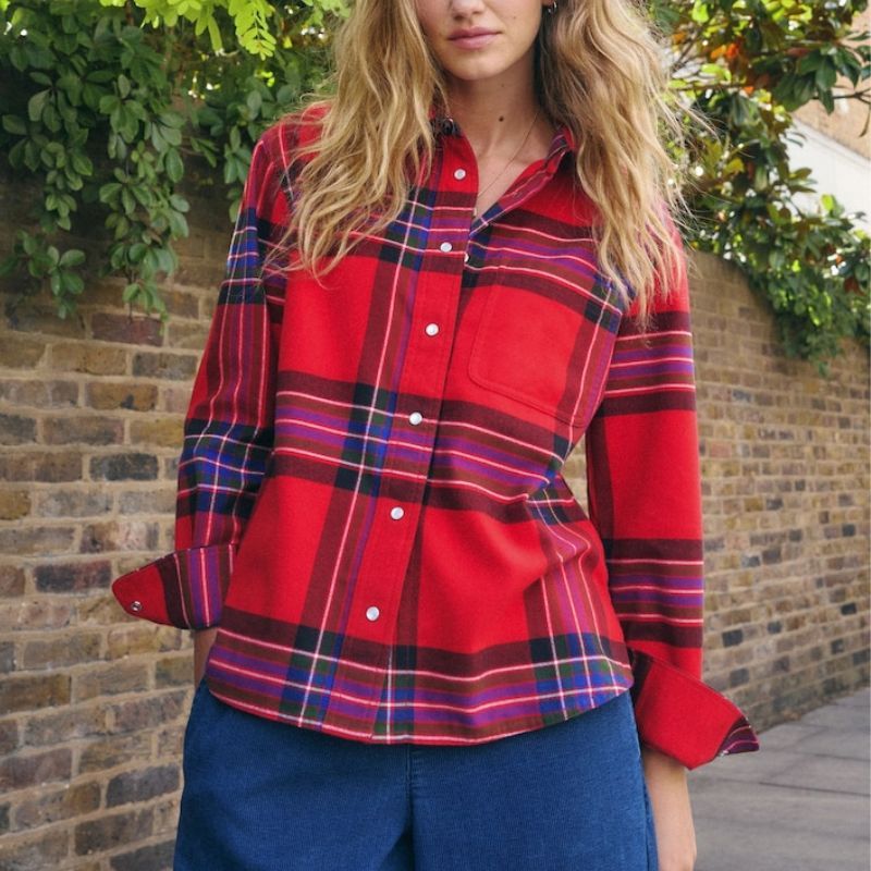 Next, Red/Blue Check Long Sleeve Shirt