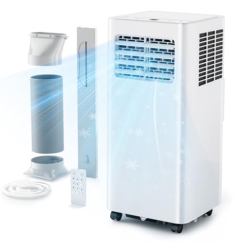 Euhomy 8000 Btu Portable Air Conditioners, 3 in 1 Portable Ac With Cool, Dry, Fan Modes, Quiet Air Conditioners With 24h Timer &amp;amp; Sleep Modes, With Remote, for Bedroom, Apartments Up to 350 Sq.ft