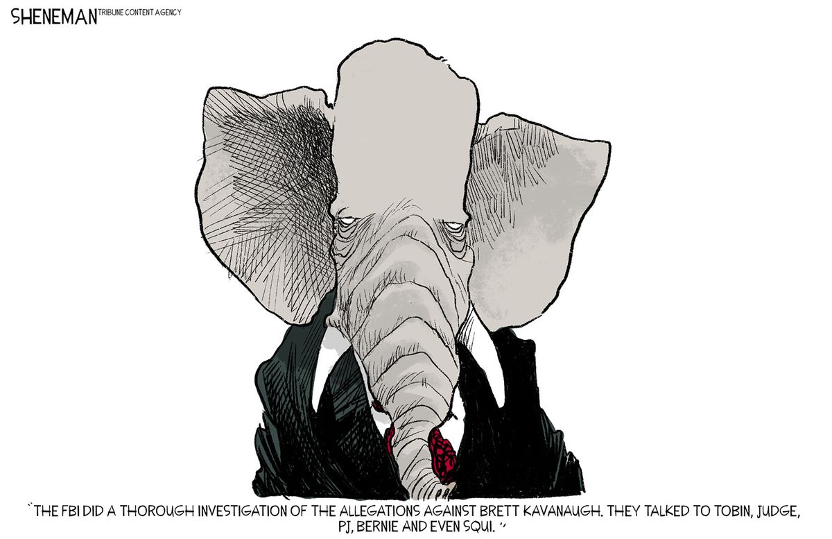 Political Cartoon U.S. Republican Kavanaugh Investigation | The Week