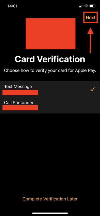 How to use Apple Pay on Apple Watch - card verification