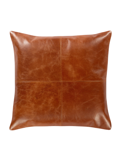 Emily Leather Throw Square Pillow