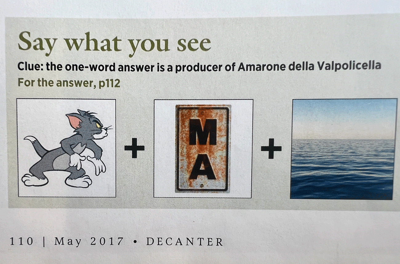 Say What You See – Decanter May 2017