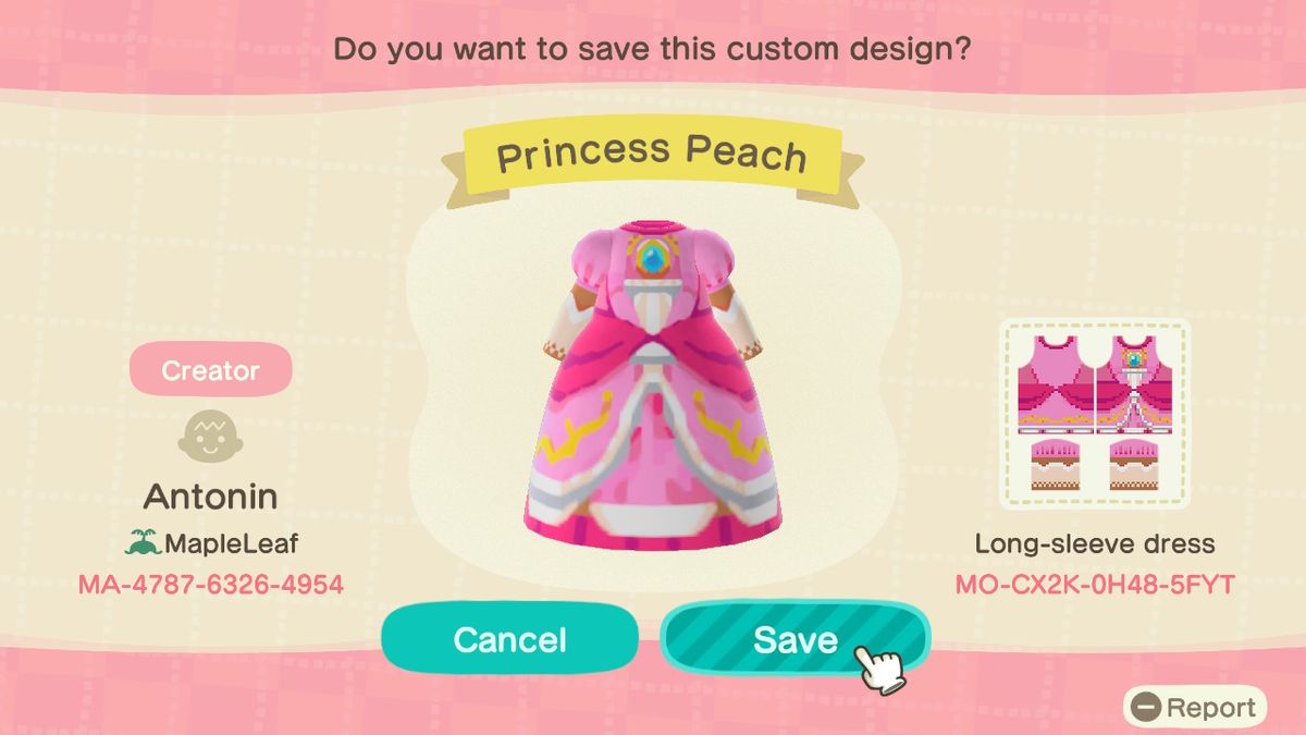 Gaming icons - Animal Crossing New Horizons: Fashion designs of the