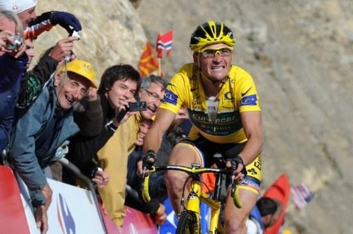 Thomas Voeckler (Team Europcar) races toward the line
