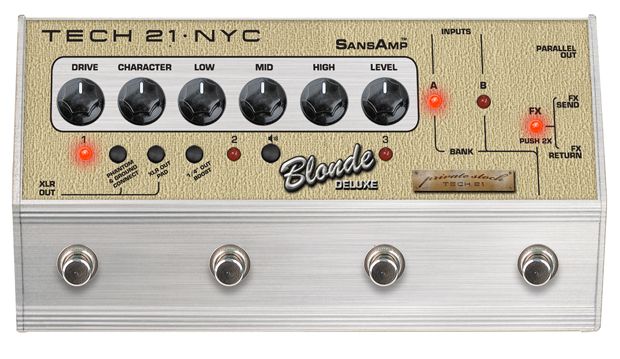 Tech 21's Blonde Deluxe SansAmp Character Series Now Shipping 