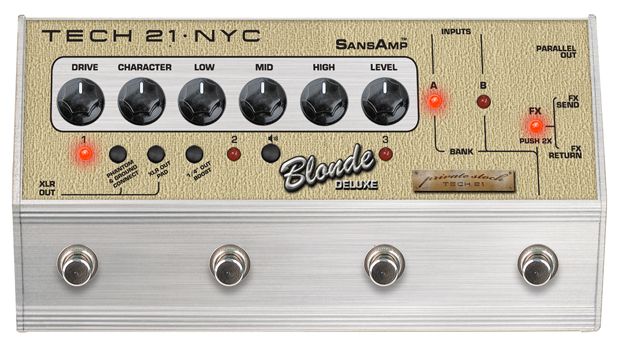 Tech 21's Blonde Deluxe SansAmp Character Series Now Shipping