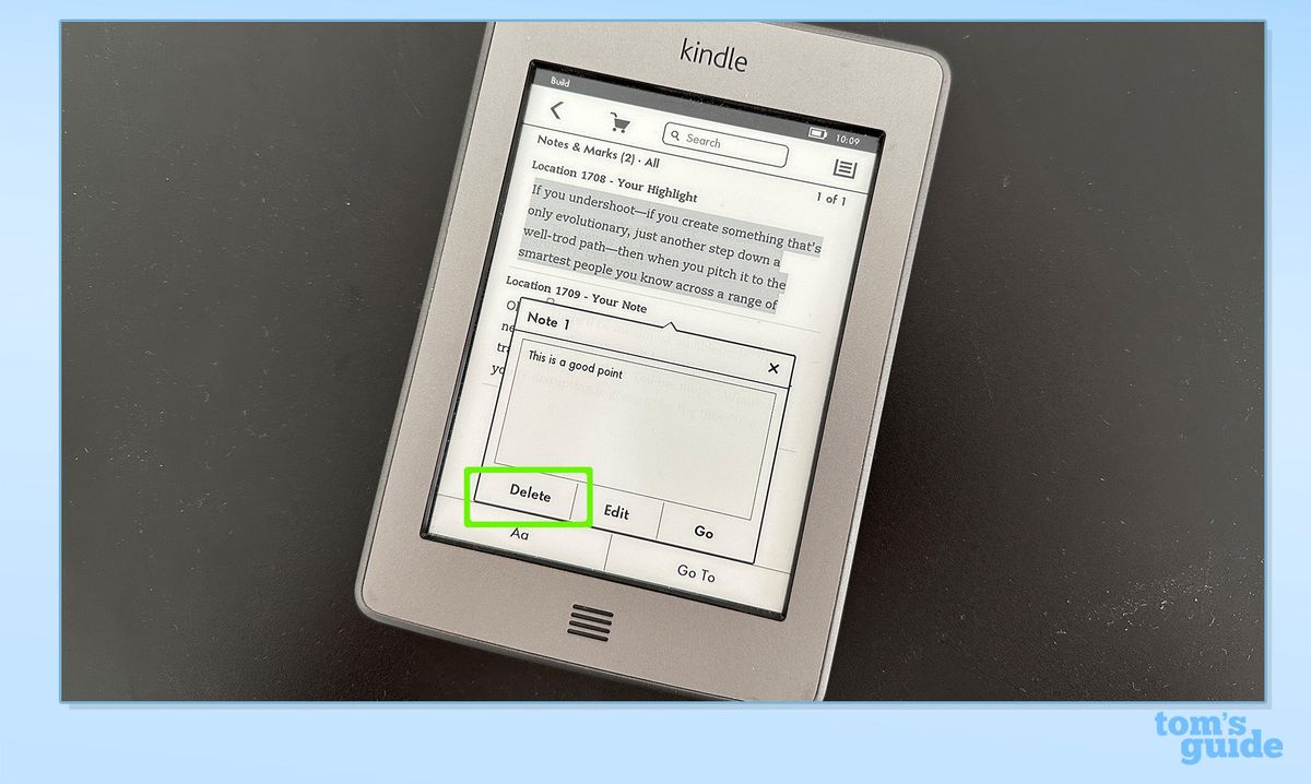How to highlight text and make notes on your Kindle Tom's Guide