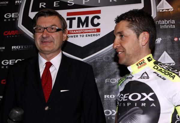 Mario Moretti Polegato and Carlos Sastre