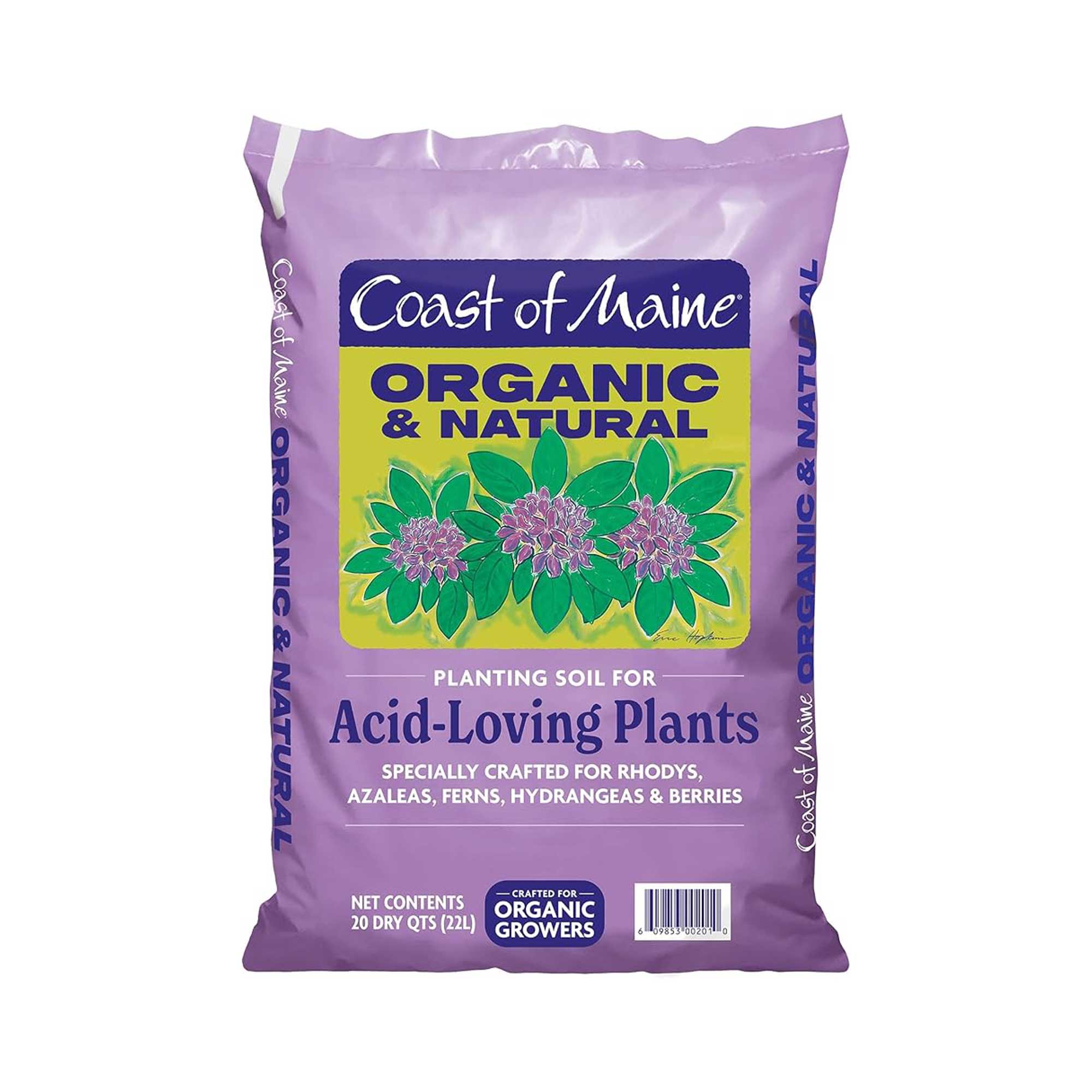 Coast of Maine planting soil for acid-loving plants
