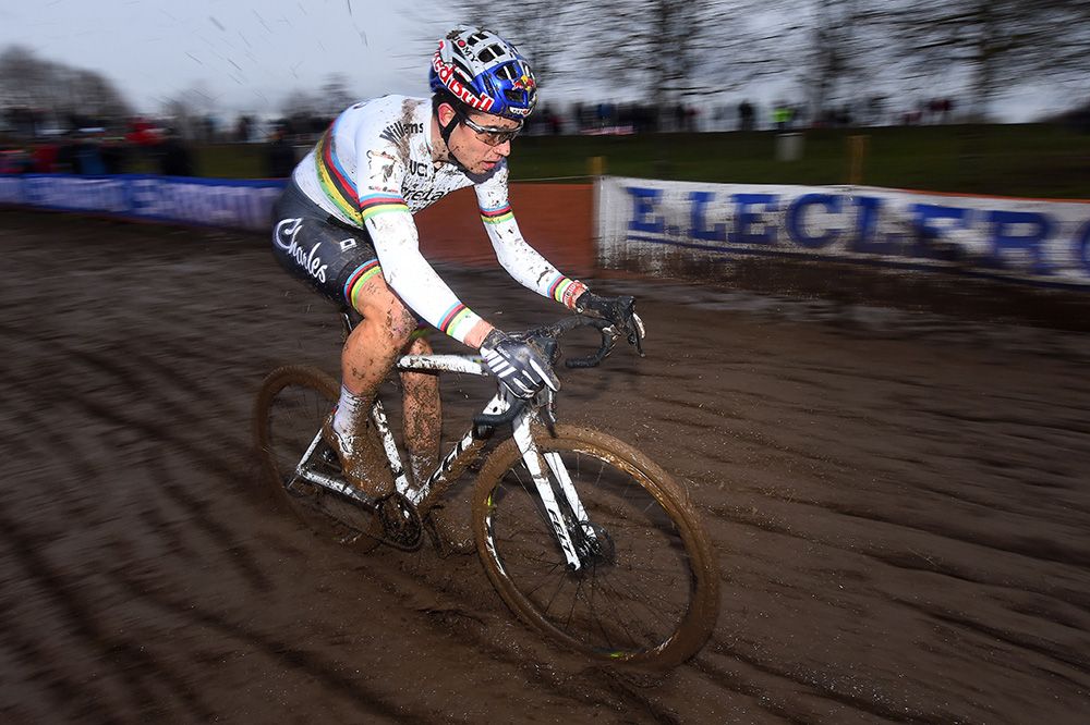 Wout Van Aert rode on to finish second