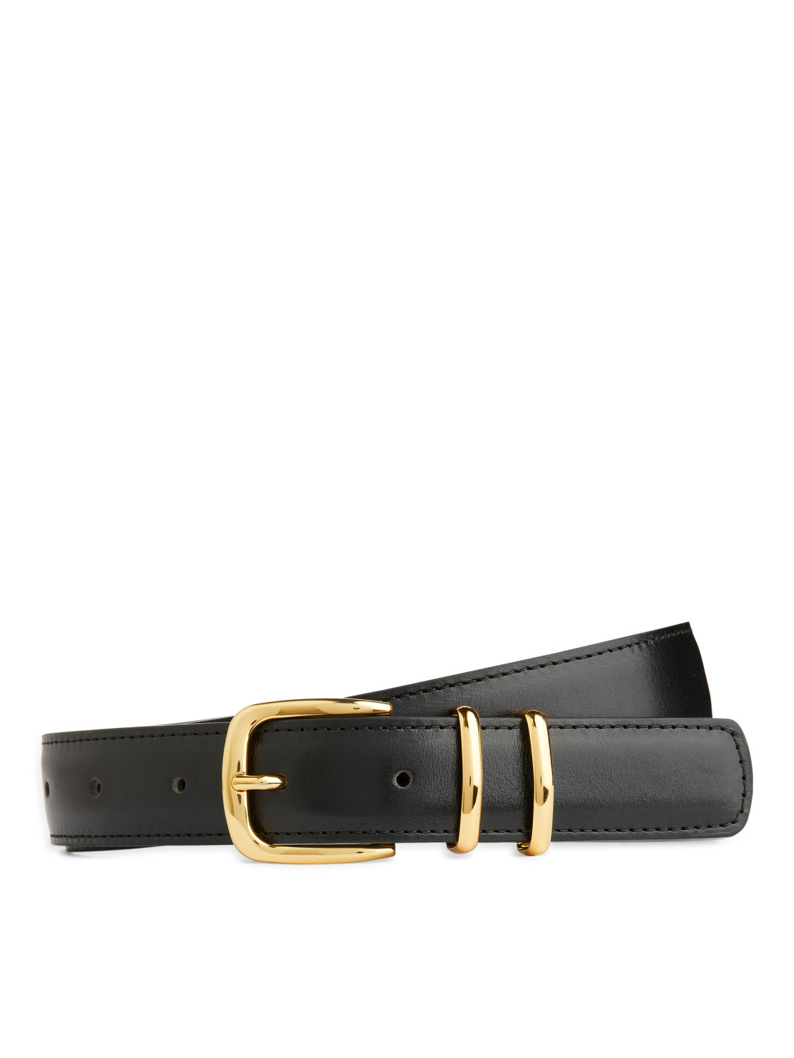 Leather Belt - Black - Arket Gb
