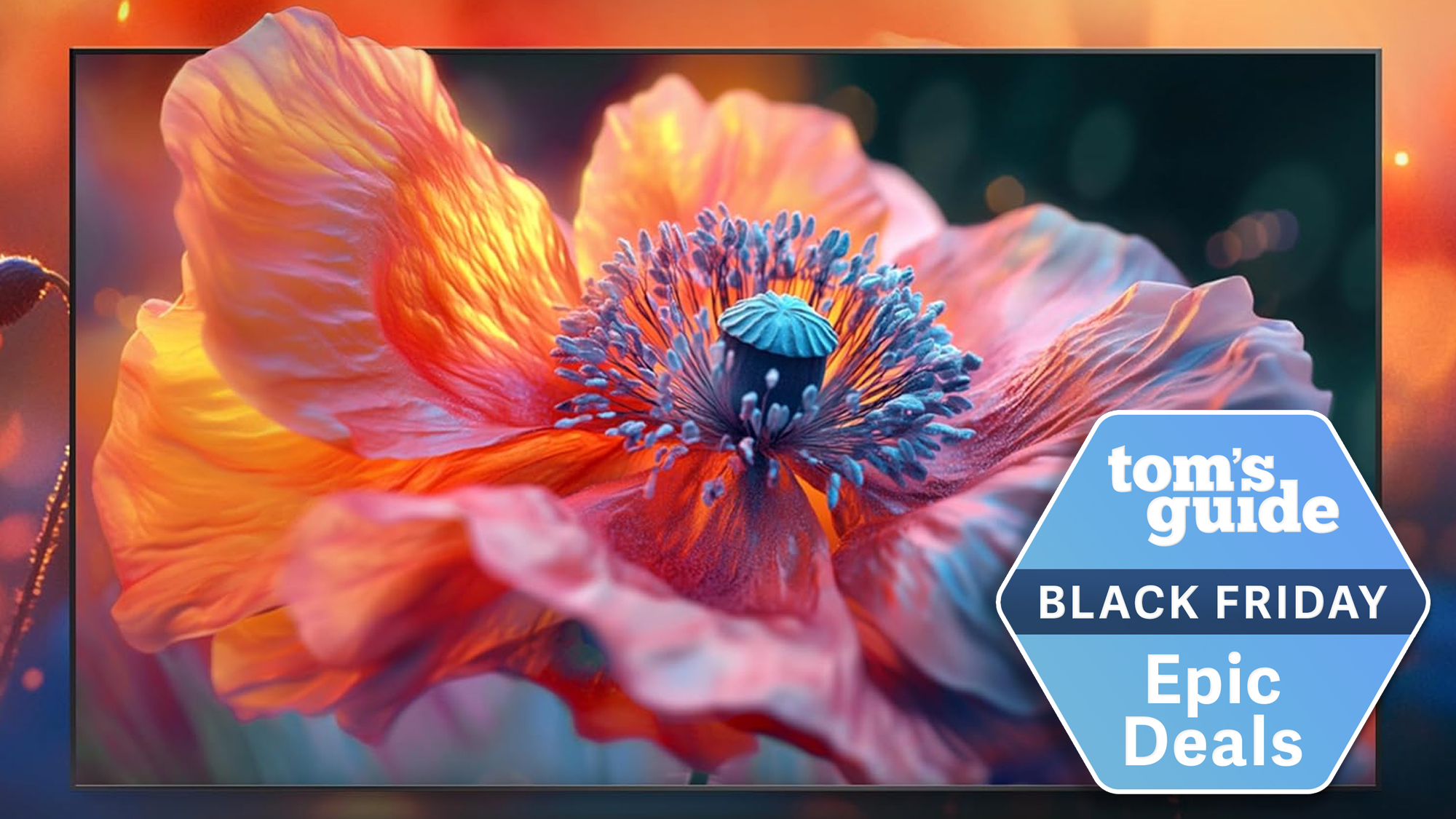 Hisense TV with a deal badge