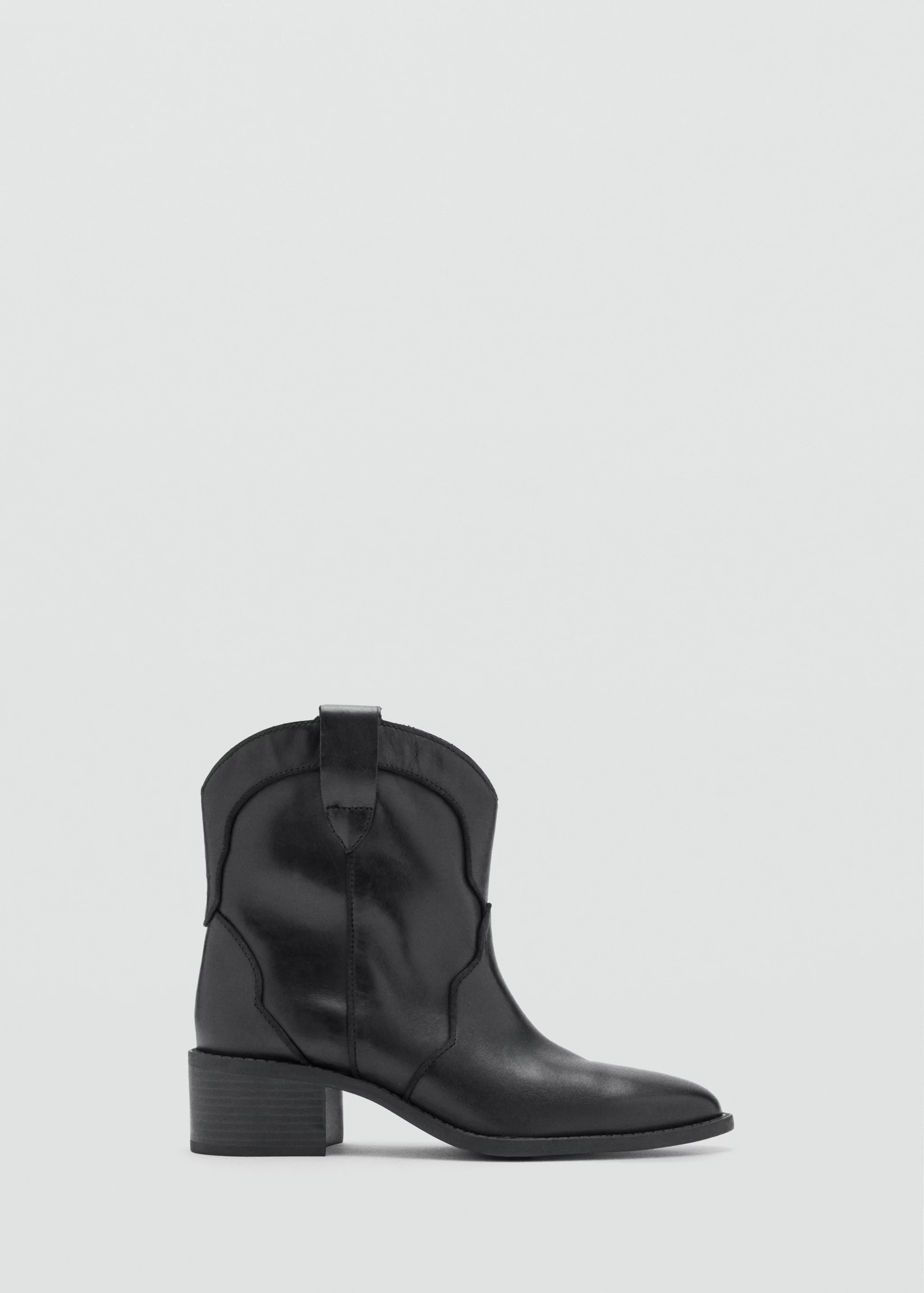 Leather Cowboy Ankle Boots - Teen | Mango United Kingdom