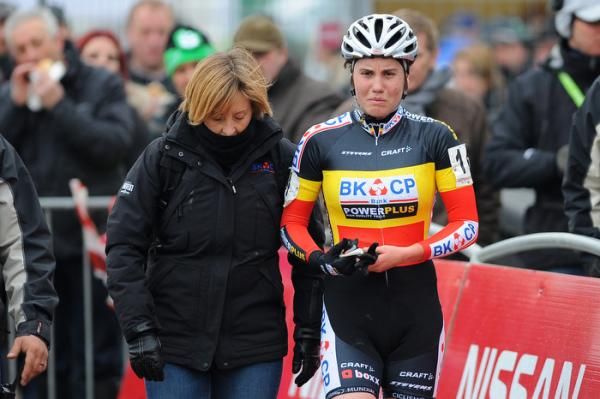 Sanne Cant doesn't look happy