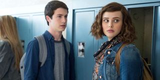 Dylan Minnette and Katherine Langsford in Season One of 13 Reasons Why