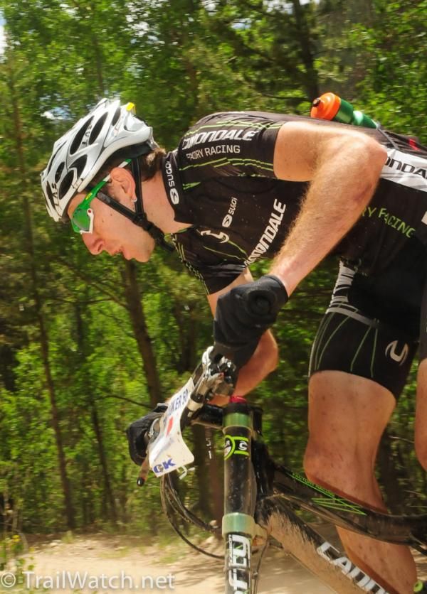 Jeremiah Bishop moving up in the race to fourth place.