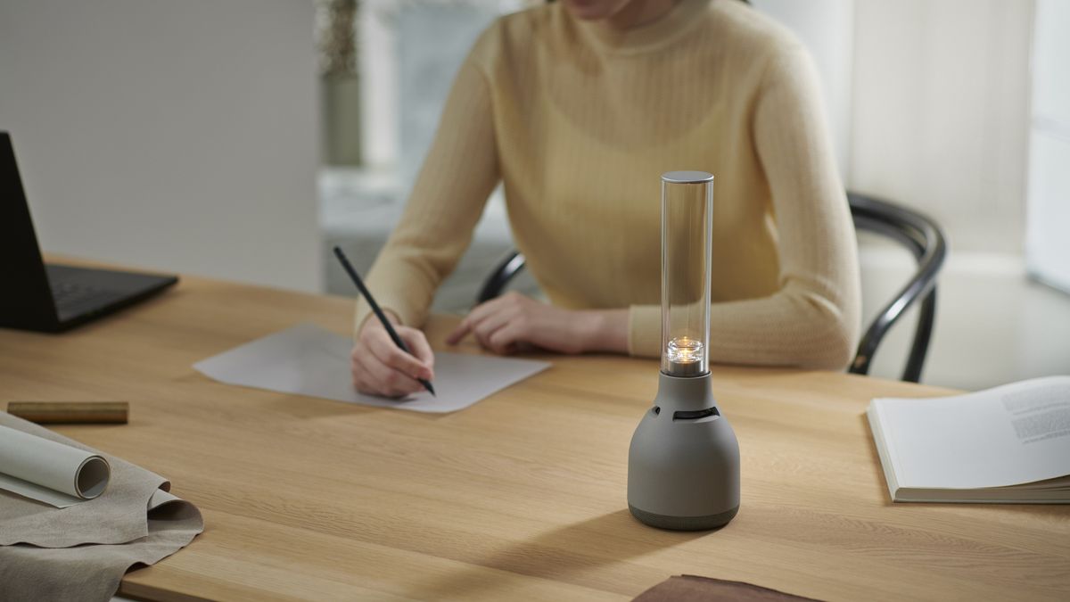 Sony&#039;s new glass speaker looks like a candle