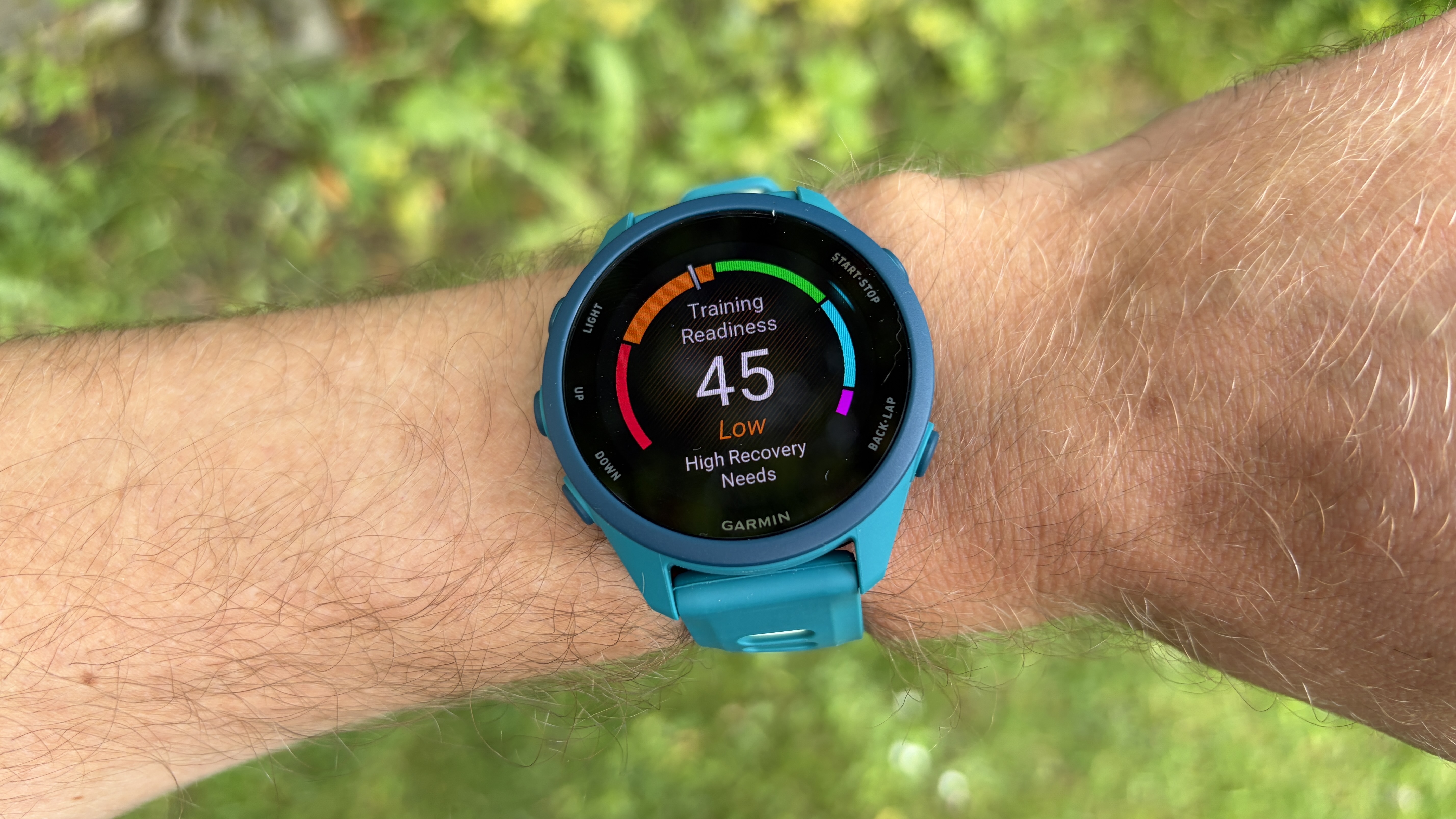 Garmin Forerunner 170 on a person's wrist