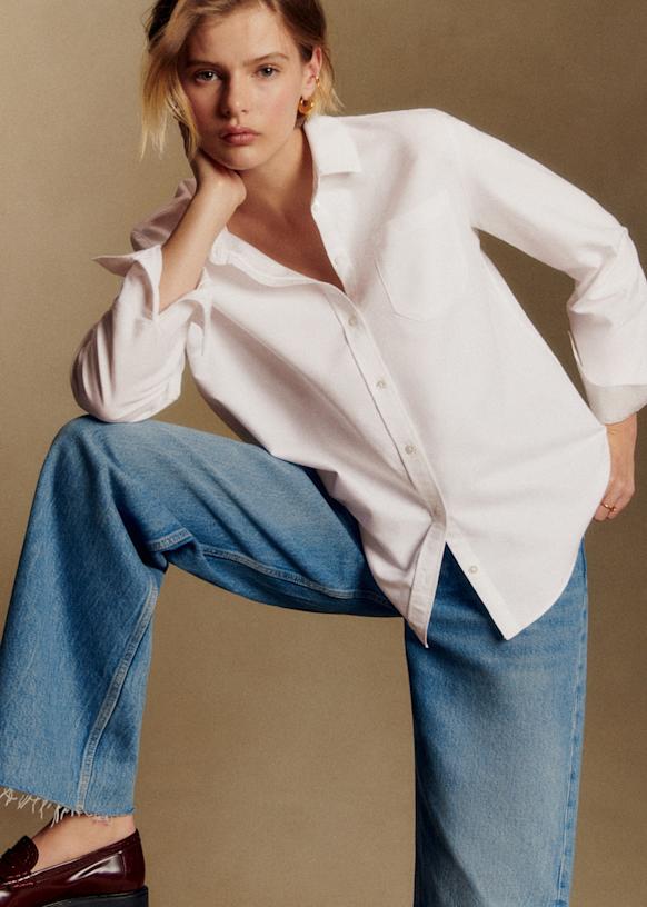 Tomboy Shirt - White - Organic Cotton - Sézane