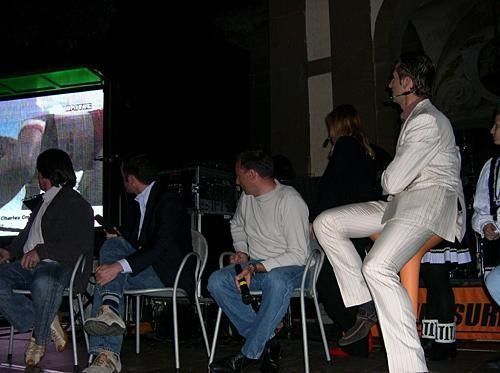 All eyes on the giant screen